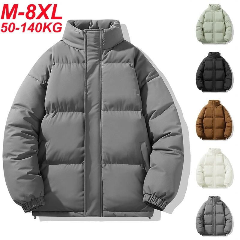 8xl Plus Size Men Winter Parkas Thicken Waterproof Jackets Warm Cotton Hoodie Coats Oversize 6xl 7xl Windbreaker Loose