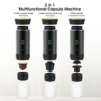 3-in-1 Wireless Electric Portable Espresso Coffee Machine for Car & Home Camping Coffee Maker Capsule Powder Travel Coffee Maker 1