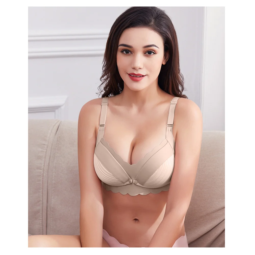 BreastFeeding Super Elastic Maternity Bra Pregnant Extra Big 4XL wire-free Nursing  Bras Pregnant Comfortable Big Size Underwear - AliExpress