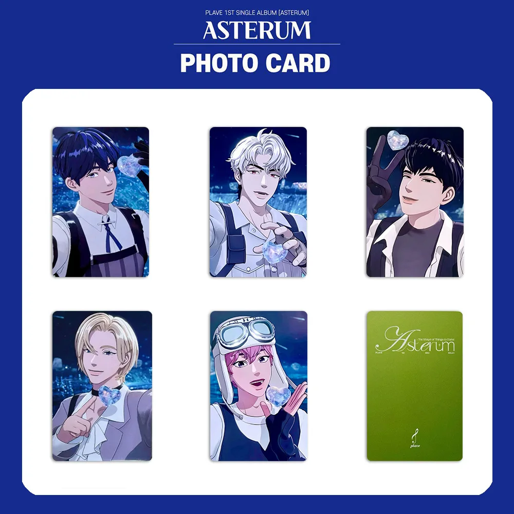 5 Pcs/Set Korean Plave 1st single album Lomo Card Asterum Photo Card Double-sided Photocards Fans Collection Gift