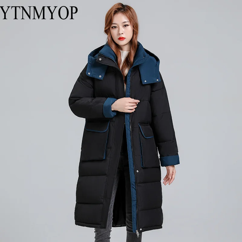 

Women's Parkas Clothes New Collection Snow Jacket Hooded XL-5XL Thicken Warm Long Coats For Winter YTNMYOP