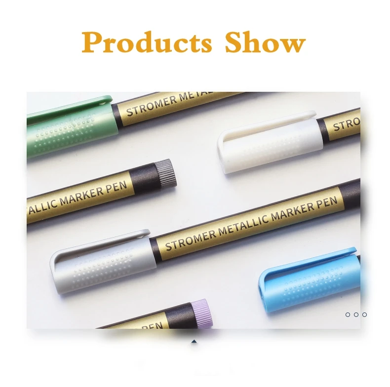 10/20 farben Metallic Farbe Marker Stift Permanent Schreiben Rock Malerei Fotoalbum Sammelalbum Glas Holz Leinwand Karte Kunst marker – Detail 8
