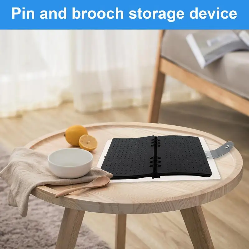 Classeur à Broches En Feutre - 30 Cm, 350 Emplacements, Pour Collection Bijoux, Épingles, Boucles D'Oreilles - Organisateur Portable