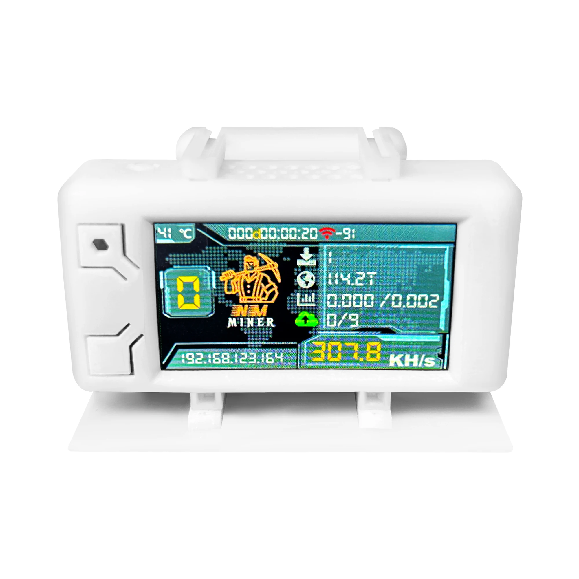 NMMiner Nerd Miner v2 BTC Crypto Solo Lottery Solo Mining Lucky Miner  307KH/s ESP32 Heltec Vision Master T190 with White Shell - AliExpress