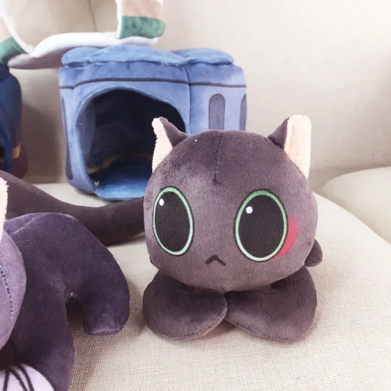 Фото Популярная игра Honkai Star Rail DanHeng Kafka Blade аксессуары для косплея кошка плюшевая аниме мультяшная Подушка подарок на Хэллоуин №2
