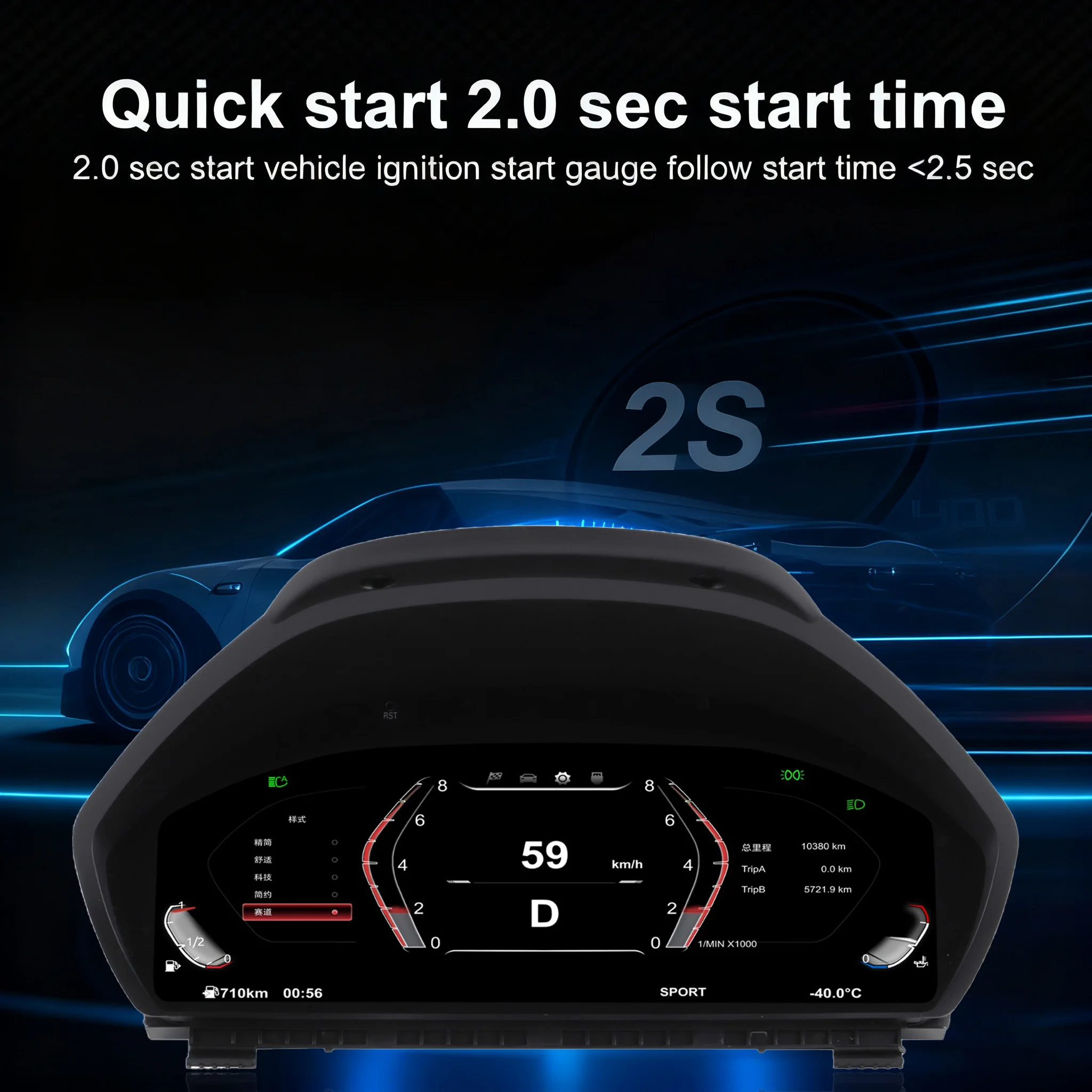 Digital Instrument Cluster For BMW F30 F31 GT-F34 F32 F33 F36 Speedometer Dashbo