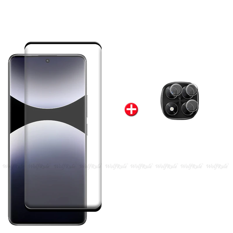 Premium 6-in-1 Full Curved 9H Glass Screen and Lens Protector