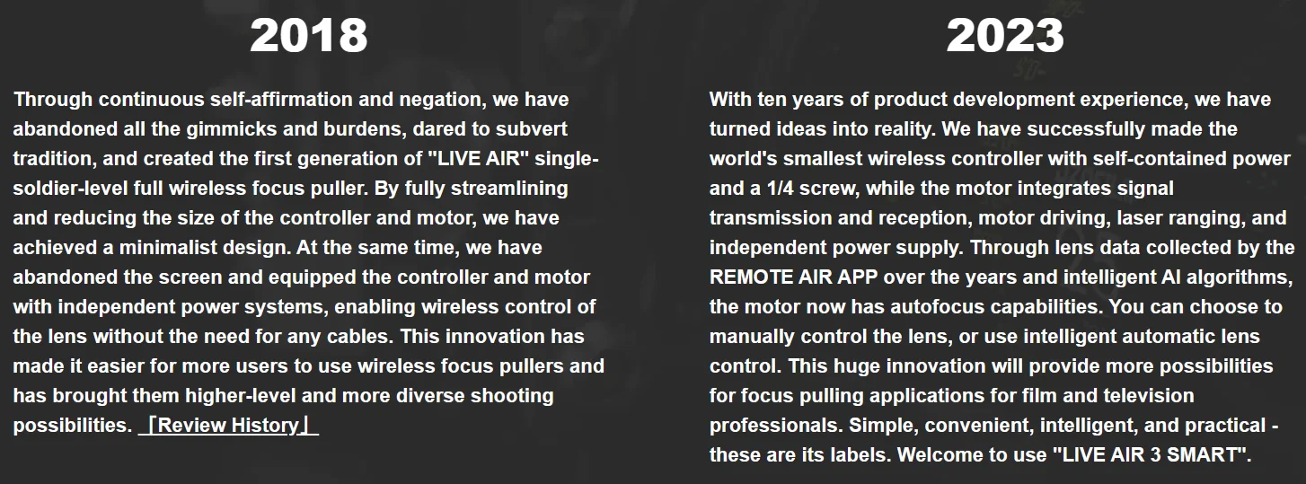 LIVE AIR3 SMART Wireless Follow Focus Lens Control System Bluetooth for Ronin S
