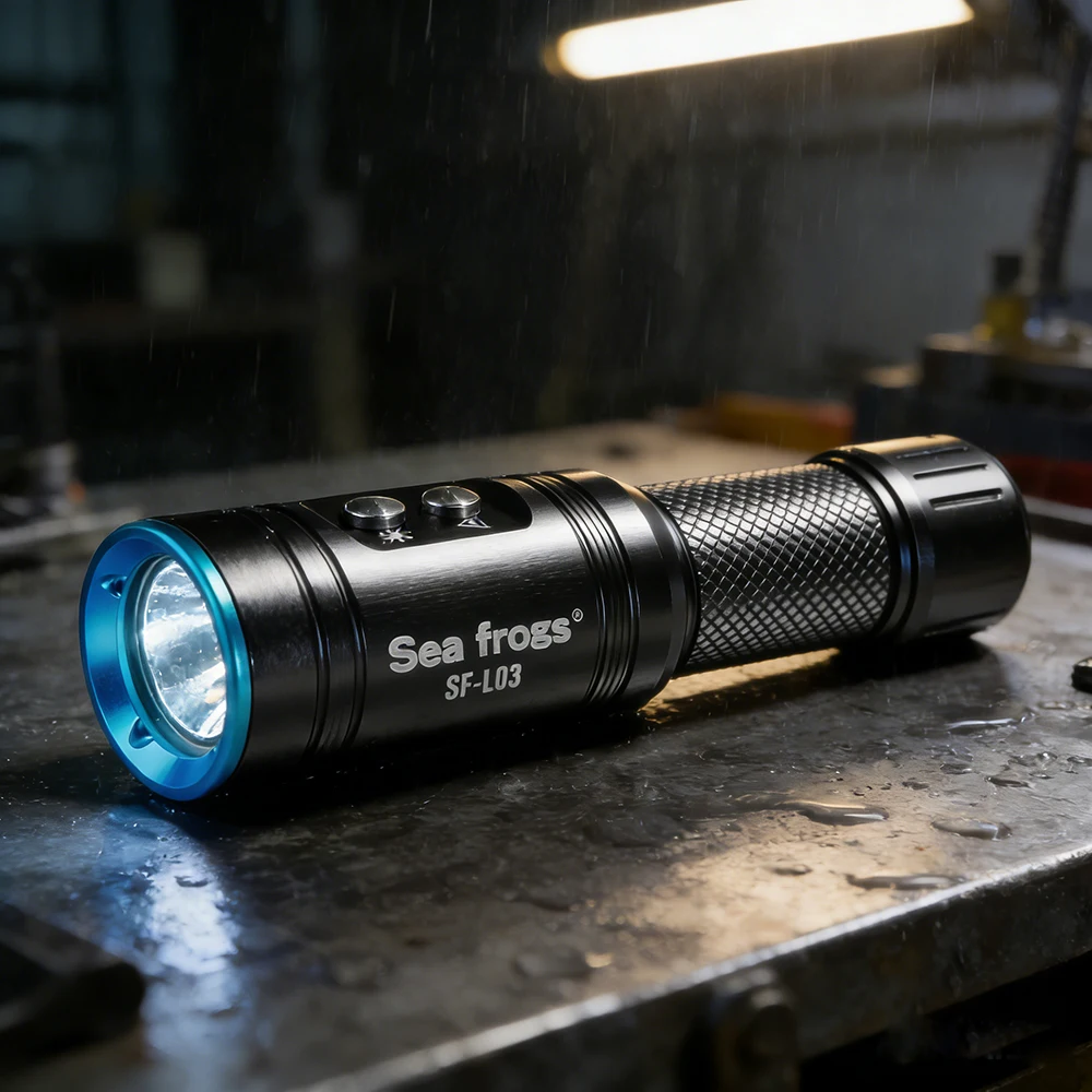 Professional diving photography lighting accessories 1500 lumens flashlight 100 m waterproof adjustable floodlight flashlight