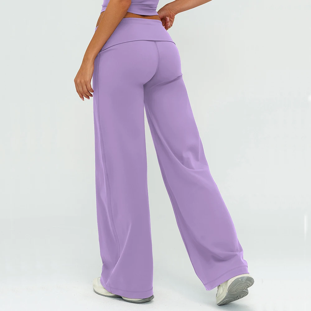 Yoga Bell-bottoms Sweatpant Straight Leg Yoga Pants Women's Loose Tracksuit Wide Leg Outdoor Gym Runing Casual Wide-leg Pants 5