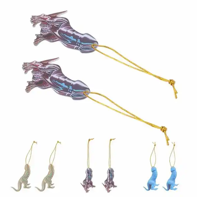 Dinoszaurusz Medál Akril Varázsa Otthoni Dekoráció A Zsinórral Autó Dinoszauruszok Témájú Partihoz - Image 6