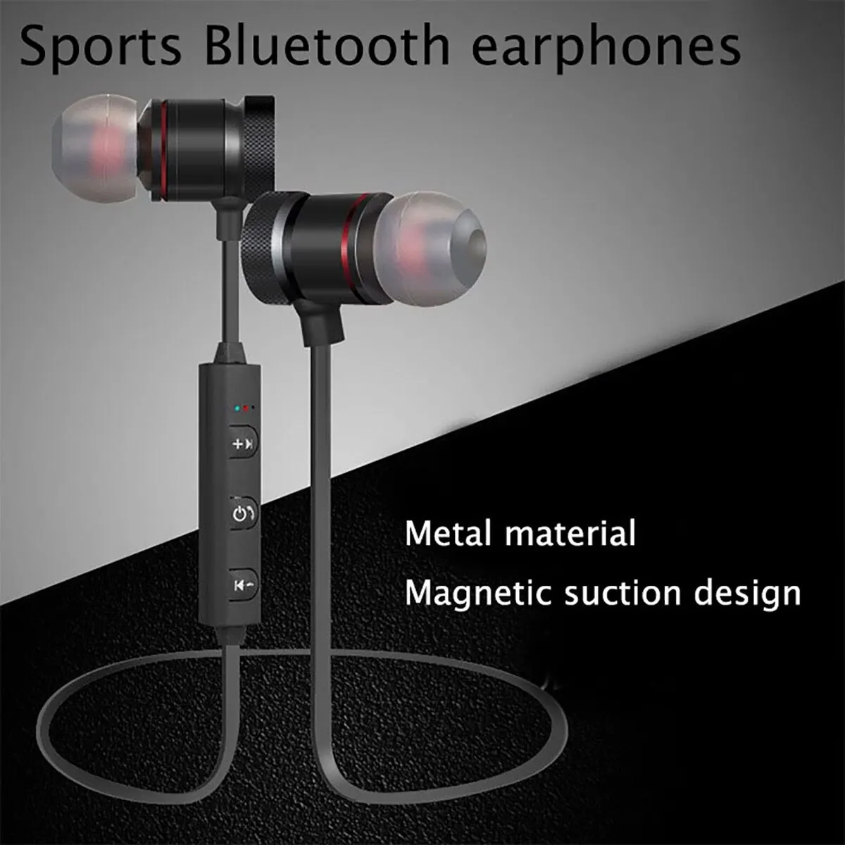 Wireless Binaural Stereo Sports Bluetooth Headset Ear Hanging Running Super Long Standby Magnetic Suction Head Neck