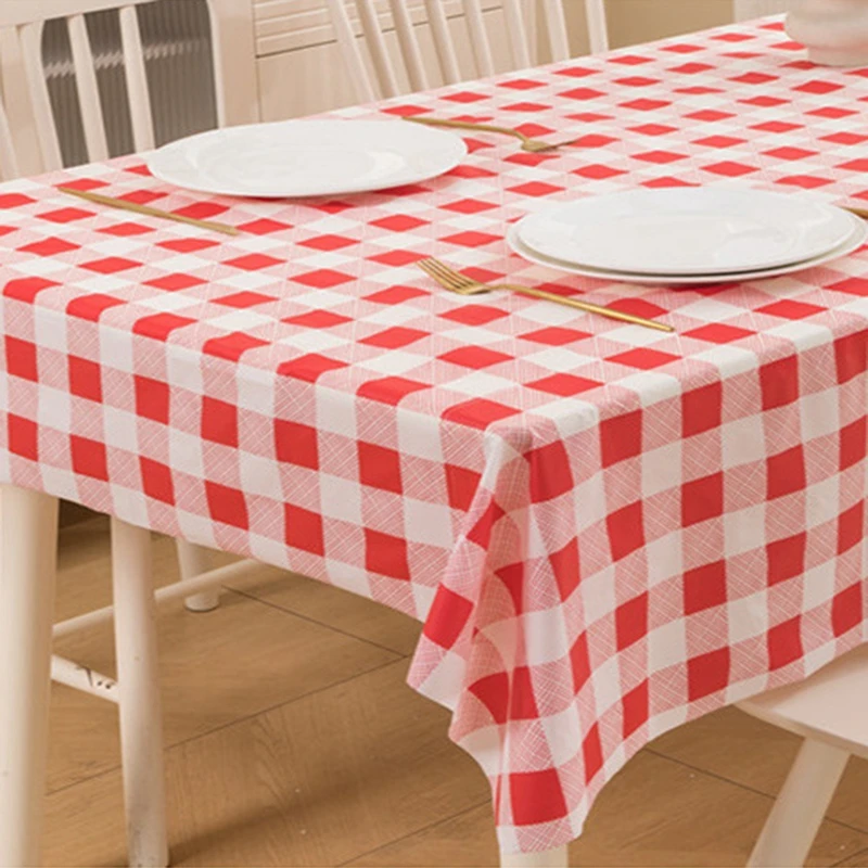 Description Picture 6 of itemPlaid Table cloth Table Decoration and Accessories Waterproof Anti-Slip Table Cover wedding Party Christmas Decor Tablecloth