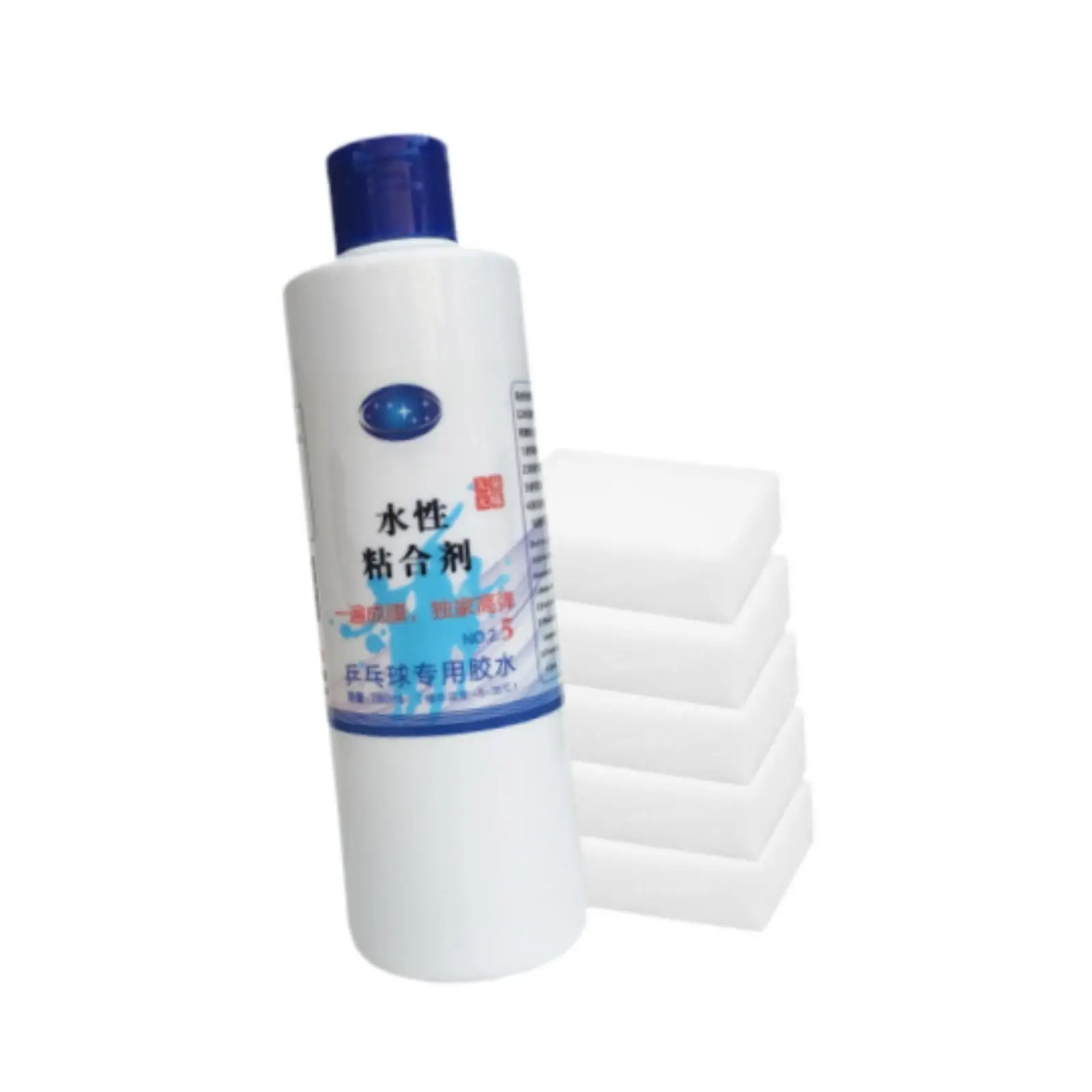 Table Tennis Racket Glue DIY Assembling Table Tennis Paddle Premium 40ml Pingpong Racket Glue Ping Pong Paddle Glue with Sponges