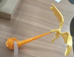 Decorazione per Libri Illuminata a Forma di Drago Stampata in 3D