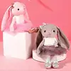 Soft Stuffed Animal Cute Long Ear Bunny Plush Doll Toys Kawaii Ballet Rabbit Plush Toy for Kids Baby Sleeping Plushie Pillow Toy 3