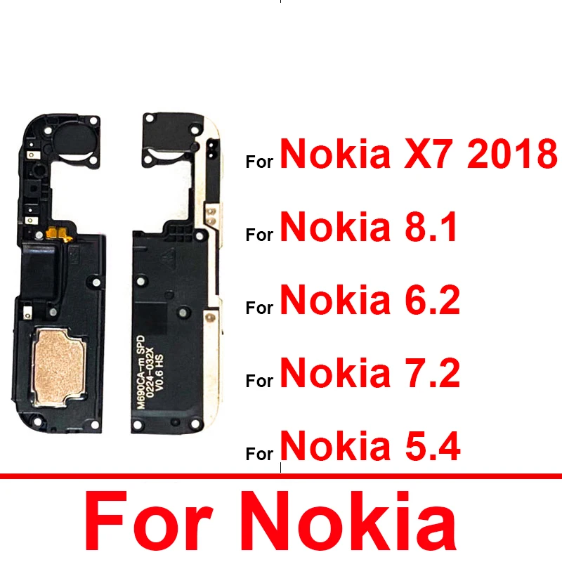

Громкий динамик для Nokia 5,4 6,2 7,2 X7 2018 8,1 Громкий Динамик Звуковой сигнал запасные части