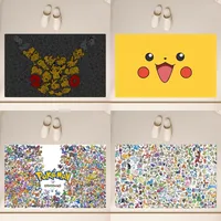 Cartoon P-Pokemon Cute Floor Mat Anti-Slip Bathroom Kitchen Bedroom Living Room Entrance Rug Home Decor 1