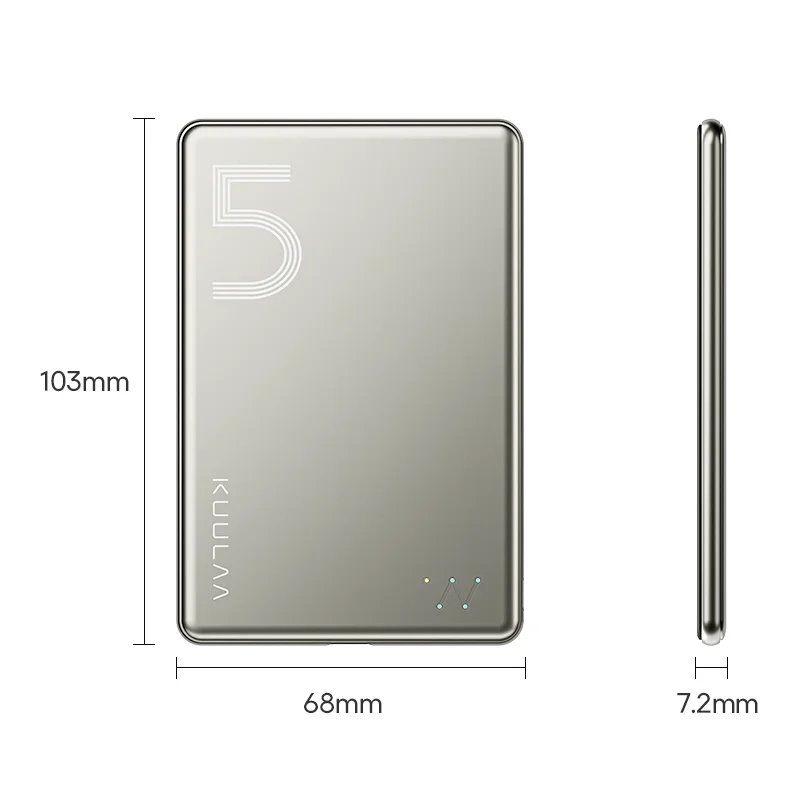 KUULAA Magsafe Power Bank 5000mAh Magnetic Wireless Phone Charger External Battery 20W Fast Charging For iPhone 16 15 PowerBank 6