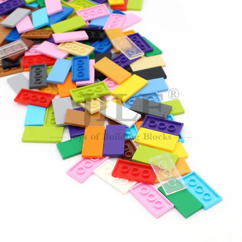 100개 모크 빌딩 블록 타일 2x4 87079 DIY 엘리그네인트 클래식 베이직 브릭 대량 호환 가능 조립 입자 장난감