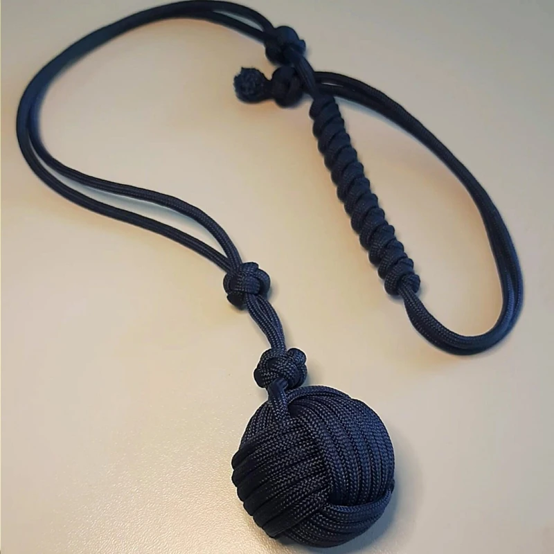 Новинка 2024, 60 см, уличная портативная многофункциональная обезьянка, инструмент для разбития окон автомобиля, веревка для самообороны, стальной шар