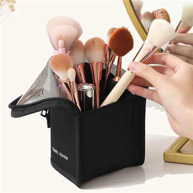 Estuche Neceser Viaje Organizador Brochas De Maquillaje | Cuotas Sin Interés
