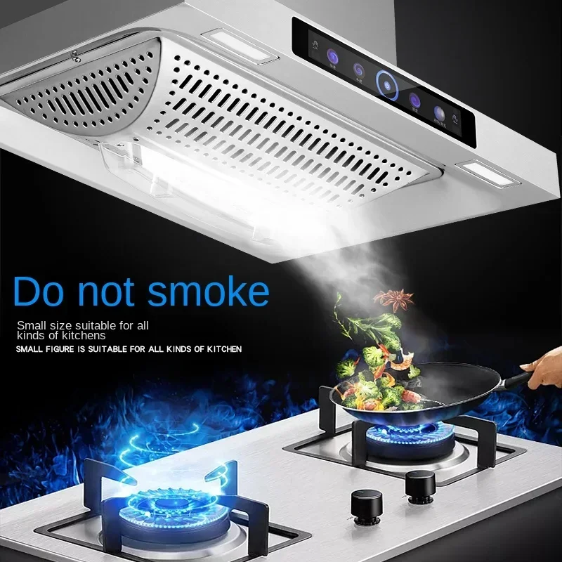 Automatic cleaning range hood small size 50/60cm high suction apartment single stove top suction range hood small size 2