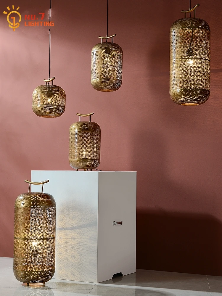 Chinese Retro Zen Art Lantern Pendant Lights Designer Hanging Lamp Home Decor Restaurant Hallway Bar Tea Room Study Bedroom Loft