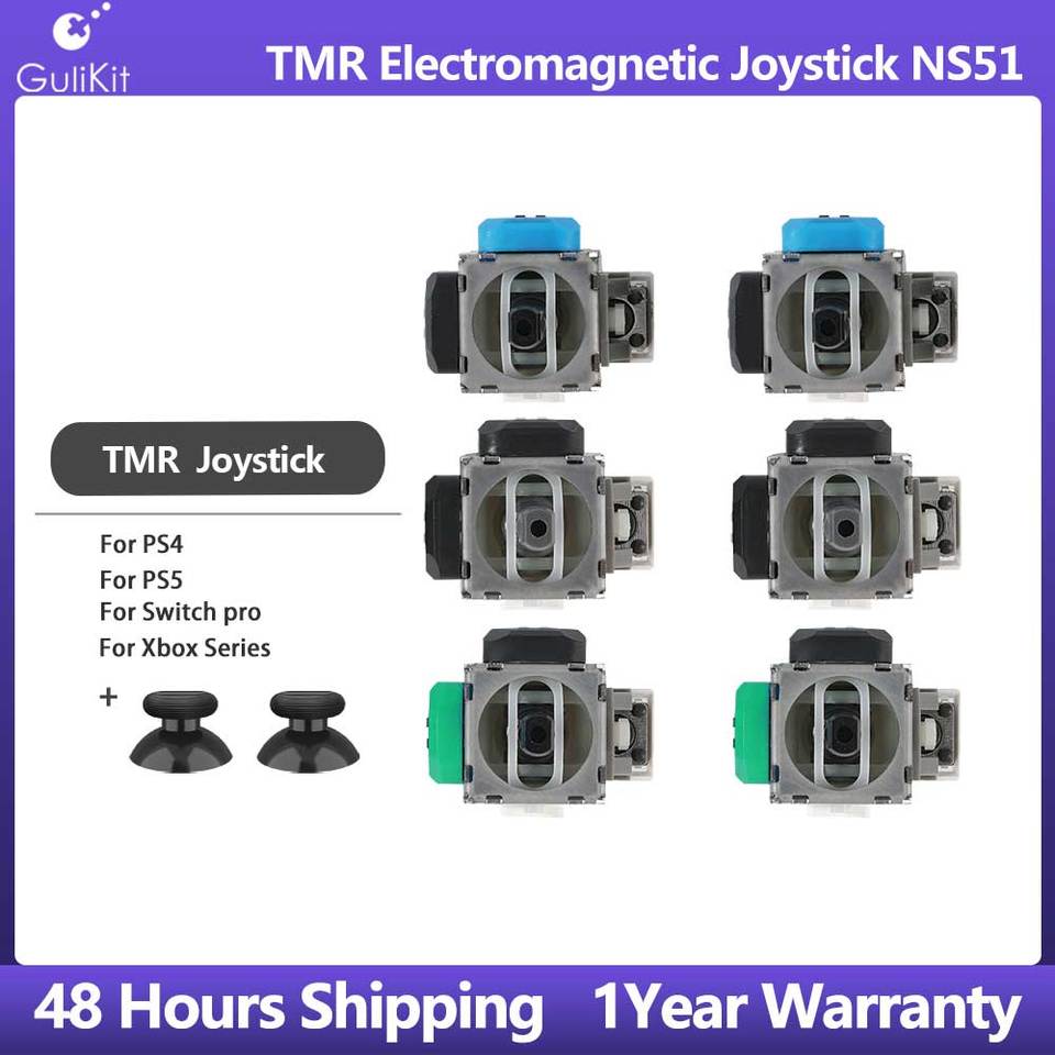 Gulikit NS51 TMR Electromagnetic Joystick,Gamepad Repair Replacement Anti-Drift for Switch Pro PS5 PS4 Xbox Series Controller