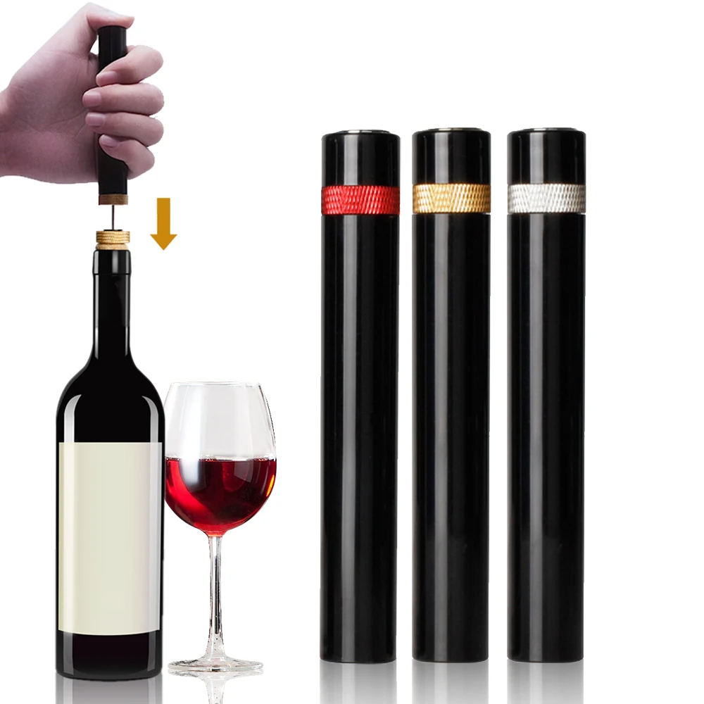 Air Pressure Pump Wine Bottle Opener Stainless Steel Portable Pin