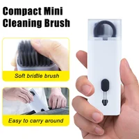 7-in-1 Computer Keyboard Cleaner Brush Screen cleaning Spray Bottle Set Earphones Cleaning Pen Cleaning Tools Keycap Puller 2