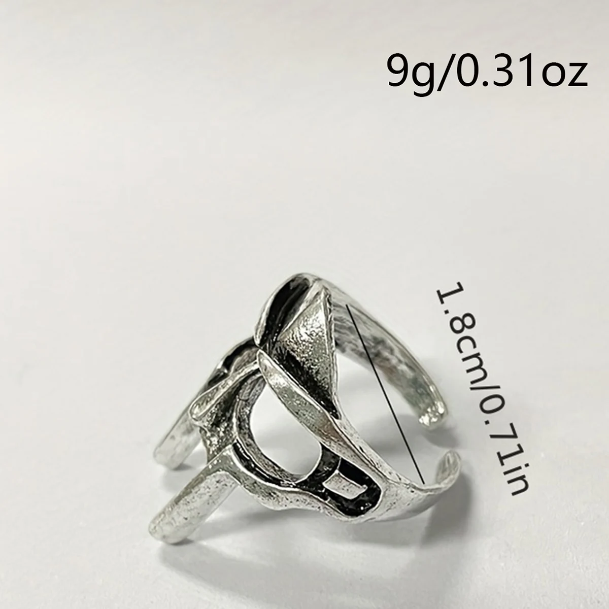 1 個シルバーカラーゴシックレトロメンズリングパンクスタイルエジプト