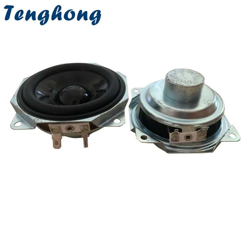 2pcs 3 Inch 80MM Waterproof Full Range Speaker Unit 4 Ohm 15W Outdoor Motorcycle Bathroom Fold Portable Audio Loudspeakers DIY