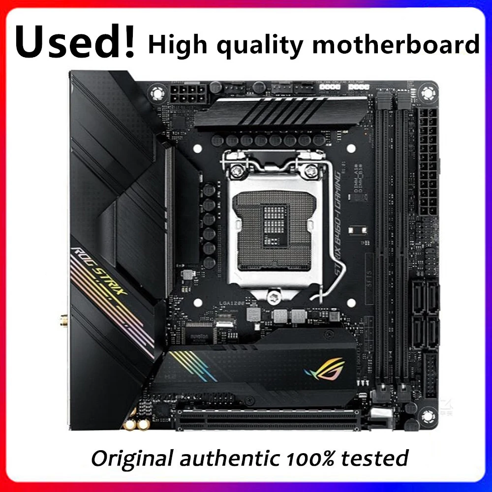 Per Strix B460-I Gaming Originale Usato Desktop Intel B460 64Gb Ddr4 Scheda Madre Lga 1200 I7/I5/I3 Usb3.0 Sata3
