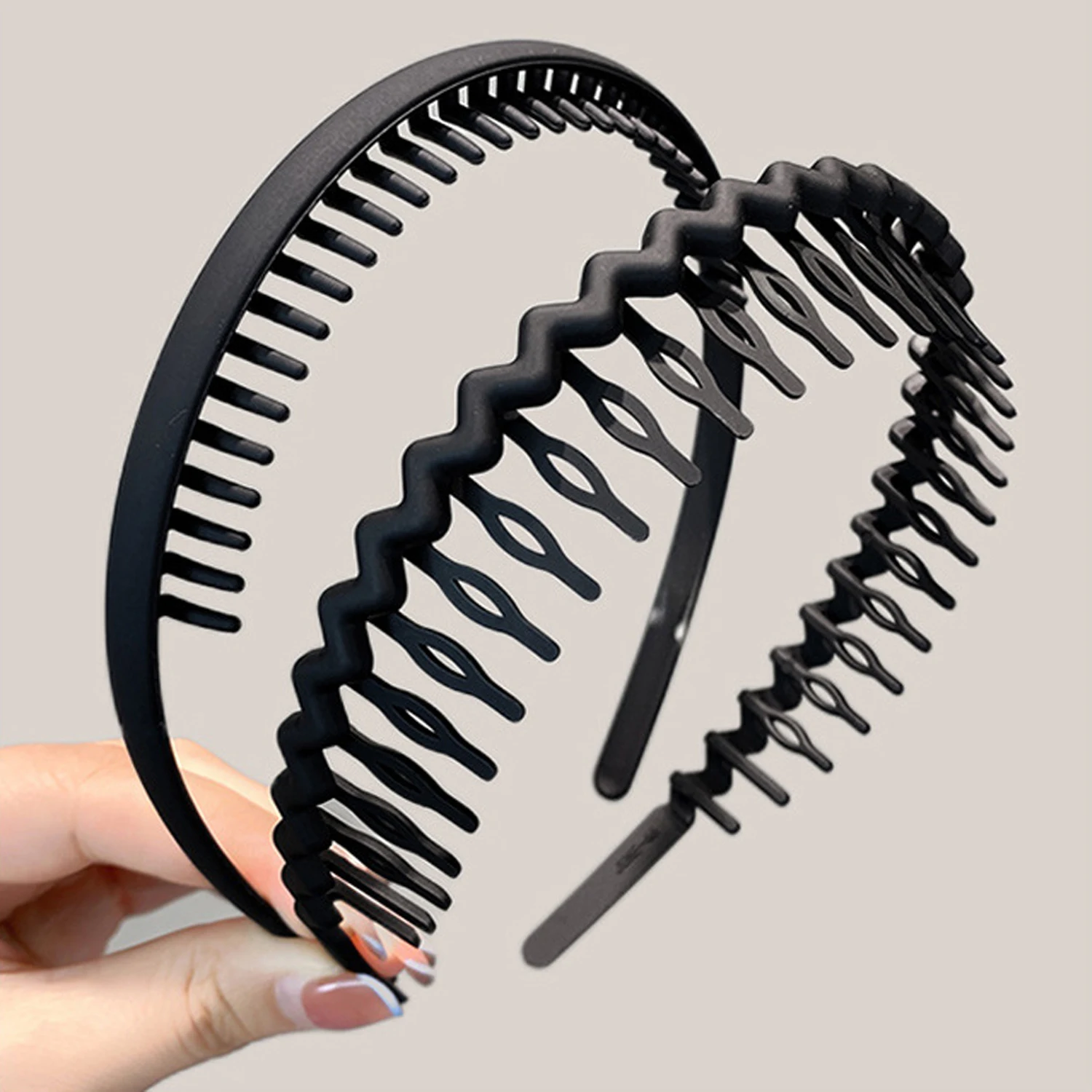 

Повязка для волос матовая черная для мужчин и женщин, бандаж для мытья лица, невидимый обруч, спортивный обруч для волос, с ремешком на спине, для девушек, аксессуары для волос