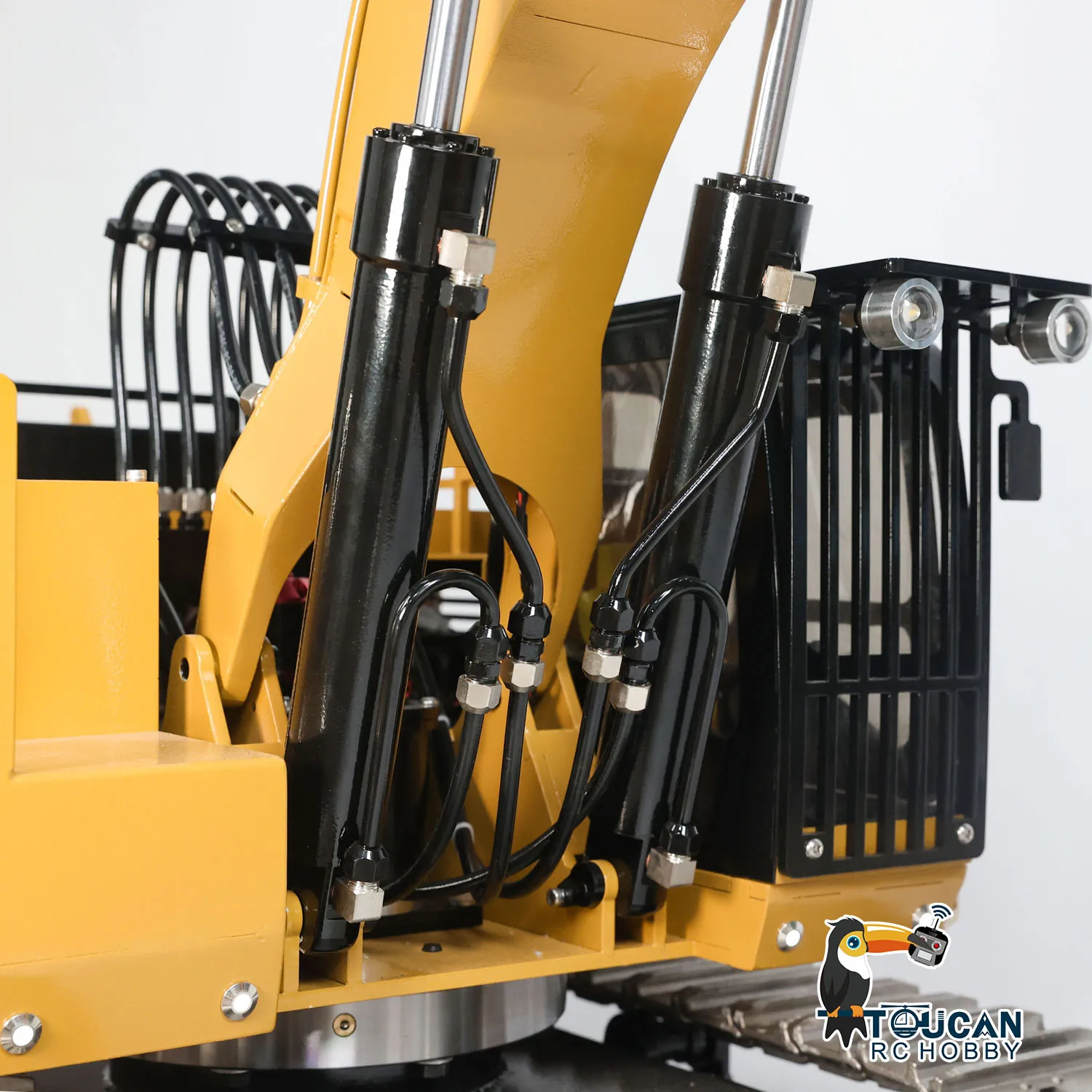 385CF RC Hydraulic Excavator 1/8 Heavy Duty Machine Sound PL18EV Lite Remote Control Digger Model Construction Vehicle THZH1841 4