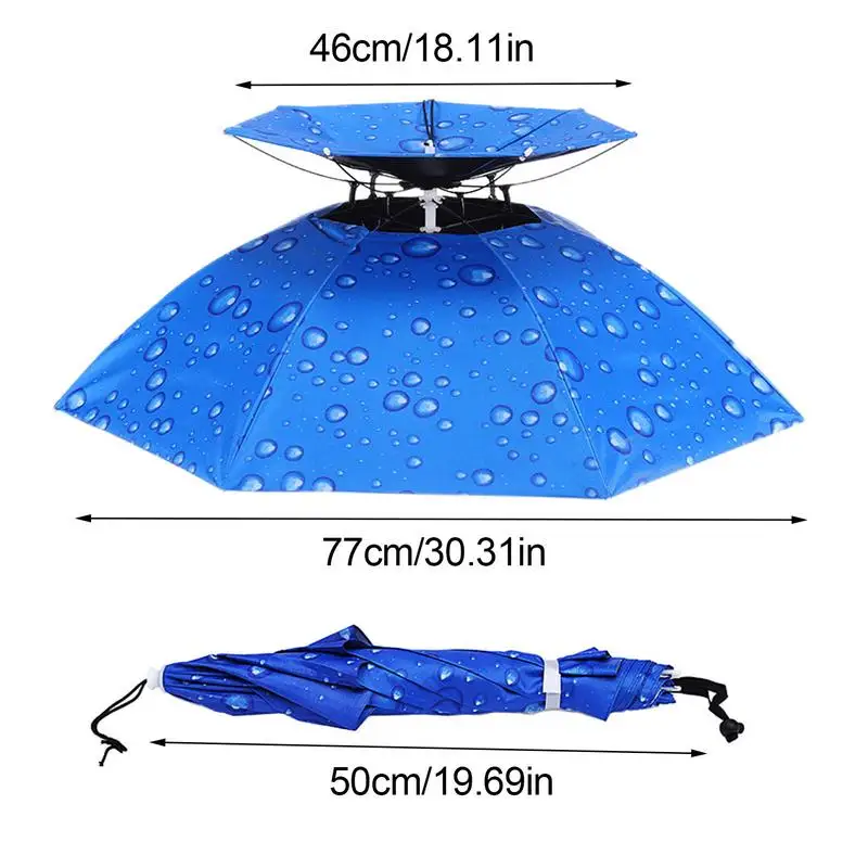 Outdoor-Kopfs chirm Angels chirm tragbarer klappbarer doppels chich tiger wind dichter UV-sicherer Sonnenschutz am Kopf