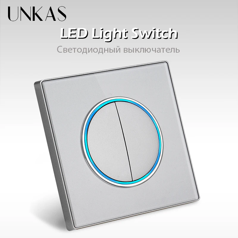 Light Switch - 1/2/3/4 Gang 1/2 Way Light Switch Led Glass Control Push  Sensor - Aliexpress