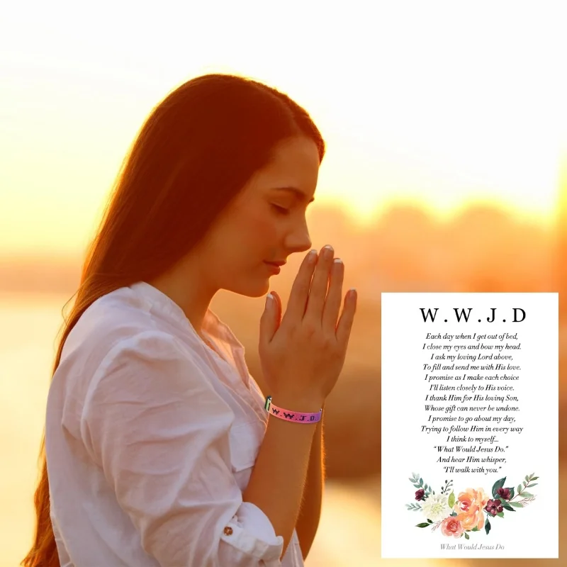 WWJD Bracelets Gifts Adjustable Wristbands WWJD Jesus Bracelets Bulk What Would Jesus Do Bracelet 3