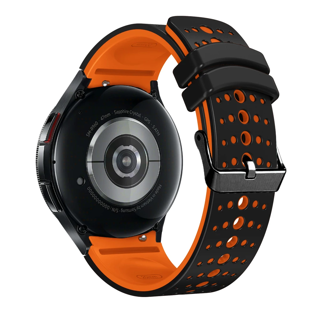 Breathable No-Gap Silicone Watch Strap