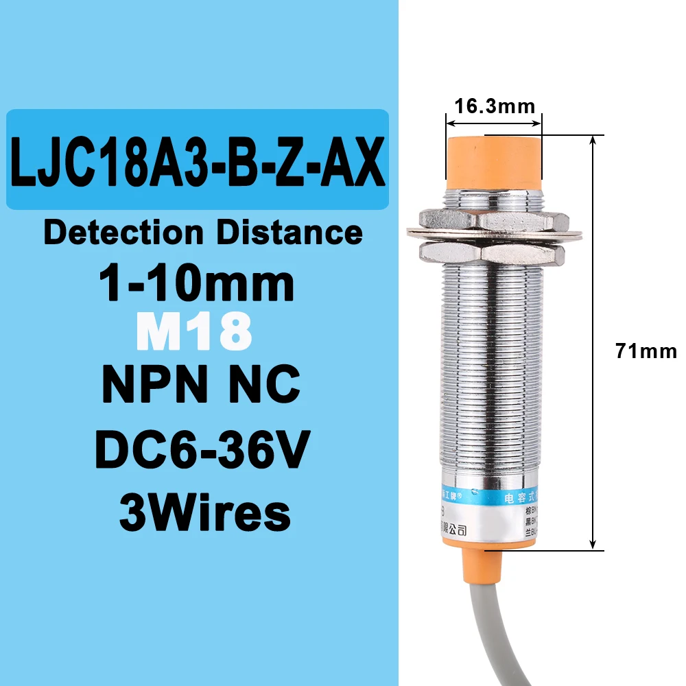 Heschen M30 - Interruttore Capacitivo Con Sensore Di Prossimità, Tipo LJC30A3-10-Z/AY
