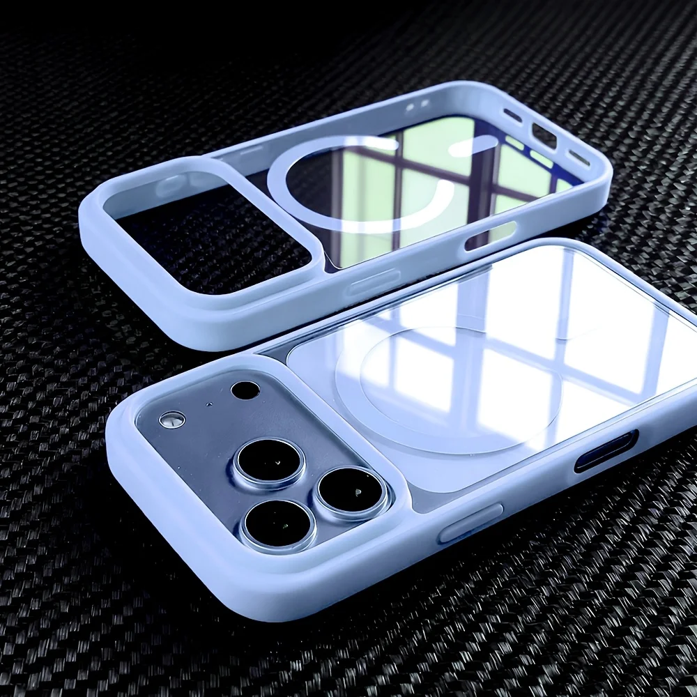 Sleek Transparent Acrylic MagSafe Magnetic Phone Case