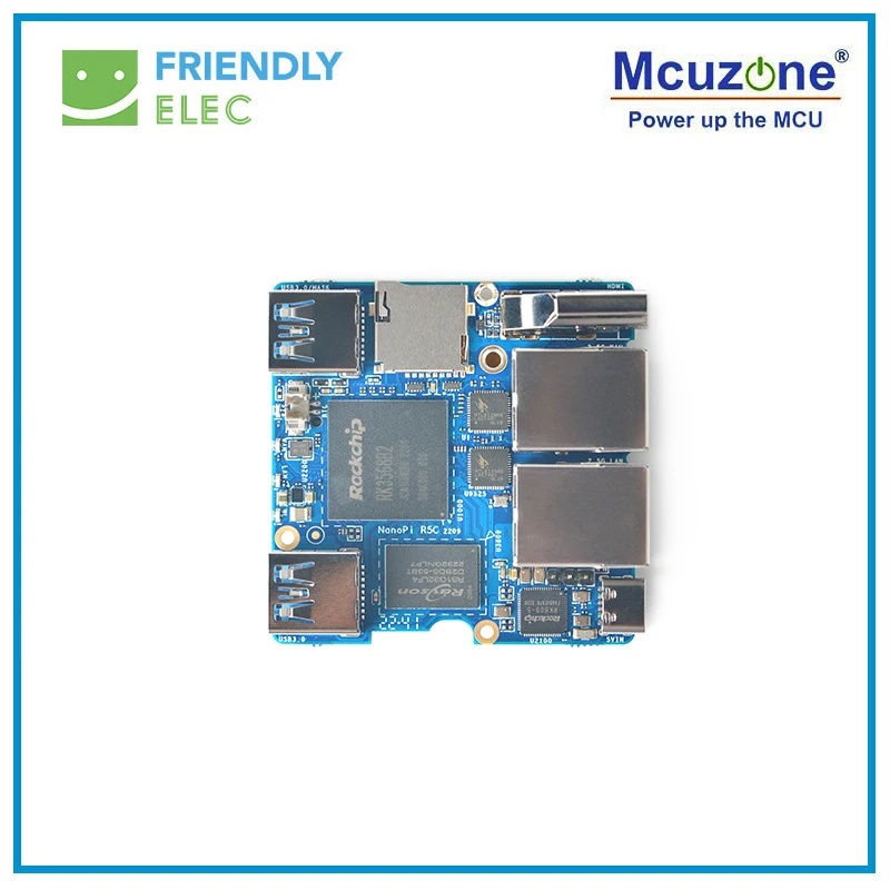 NanoPi R5C Rockchip RK3568B2, 4GB RAM, 32GB eMMC  2.5G ̴ Ʈ, M.2 WiFi   (ɼ), RTL8822CE