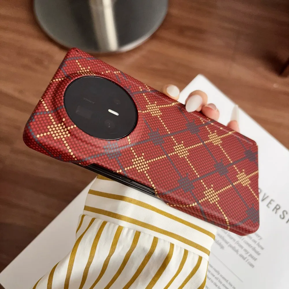 Carbon Fiber Luminous Magnetic Protective Back Cover