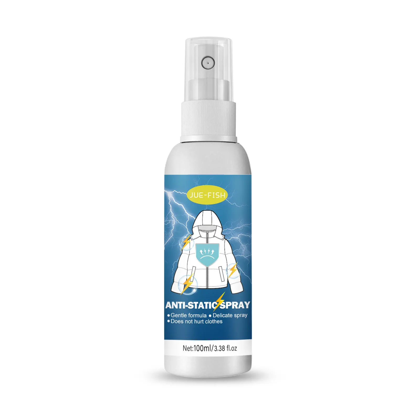Anti Static Spray 100g Multifunction Quick Static Electricity Removal Clothes Hair Sweater Quilt Household Portable