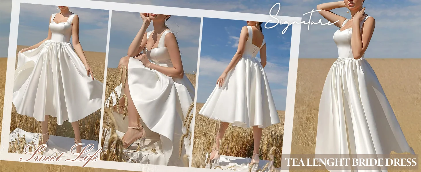 Midi Bridal Dress