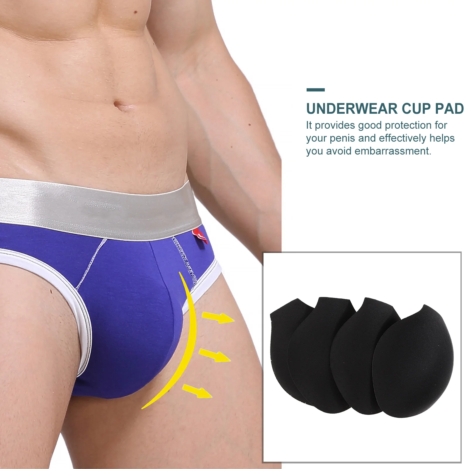 AIEOE Herenboxer, zwembroek, strak, kort, push-up, met afneembare pad en klein ritsvak, sneldrogende zwembroek voor zwemmen, surfen, groen, XXL