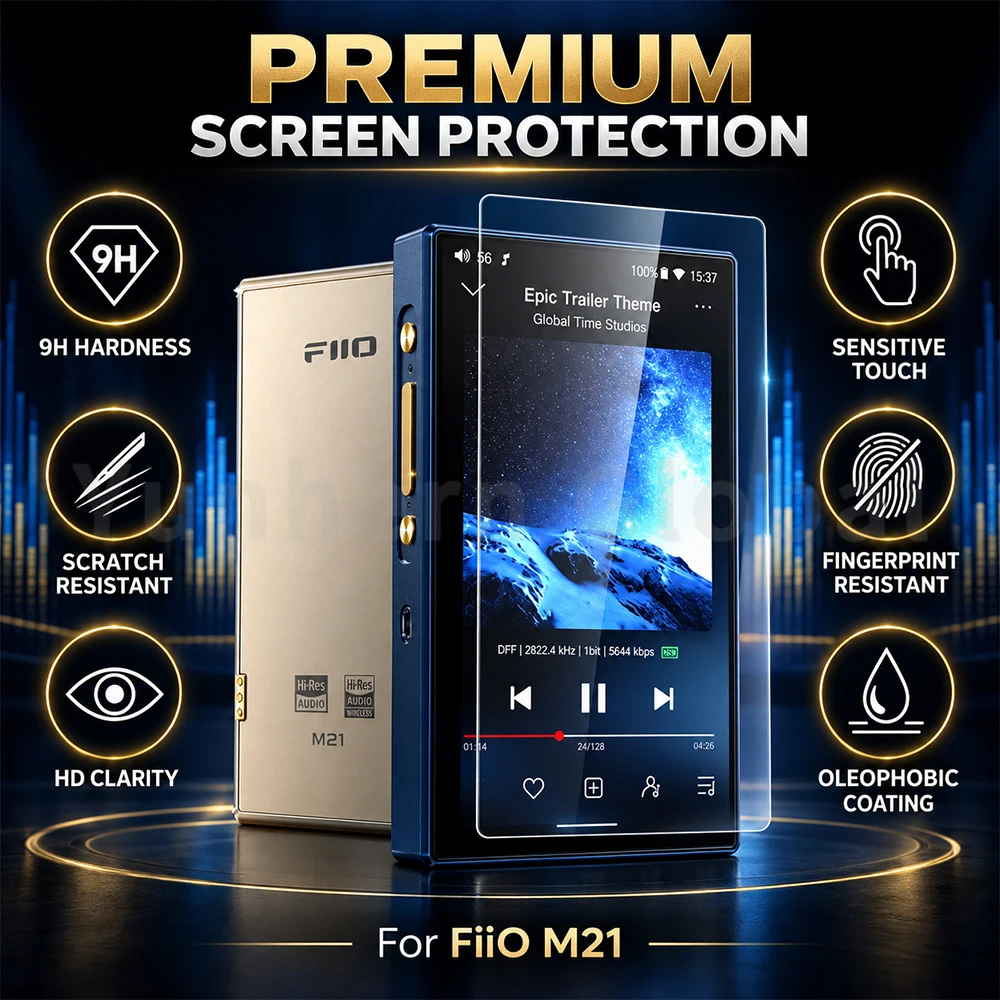 Fiio Tempered Glass Full Screen 9H Screen Protector