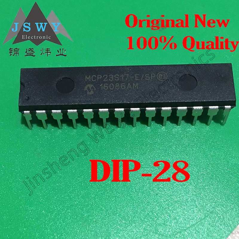 

5-10PCS MCP23S17-E/SP MCP23S17 In-line DIP-28 Input/Output Extender 100% Brand New Original Stock-Free Shipping