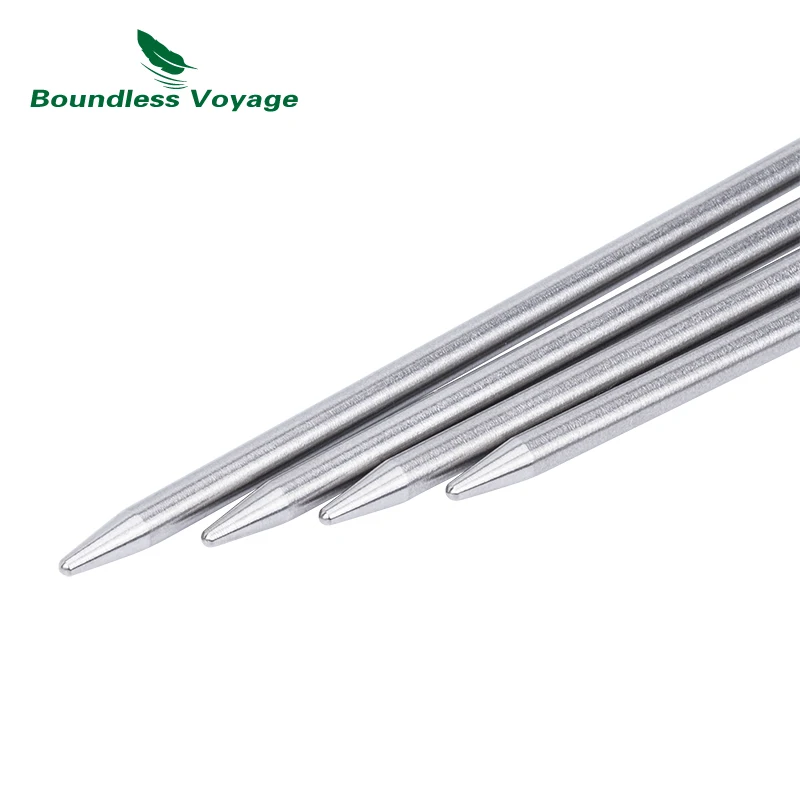 Tent pegs camping tent accessories camping tent fasteners Titanium alloy Tent Pegs Camping Hiking Climbing Ultralight Nail Stakes